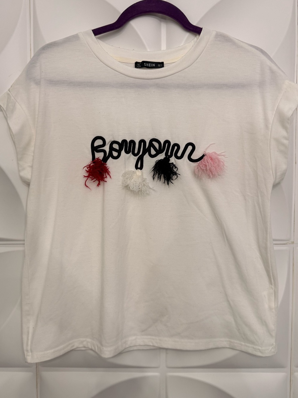 SHEIN White Crewneck Tee